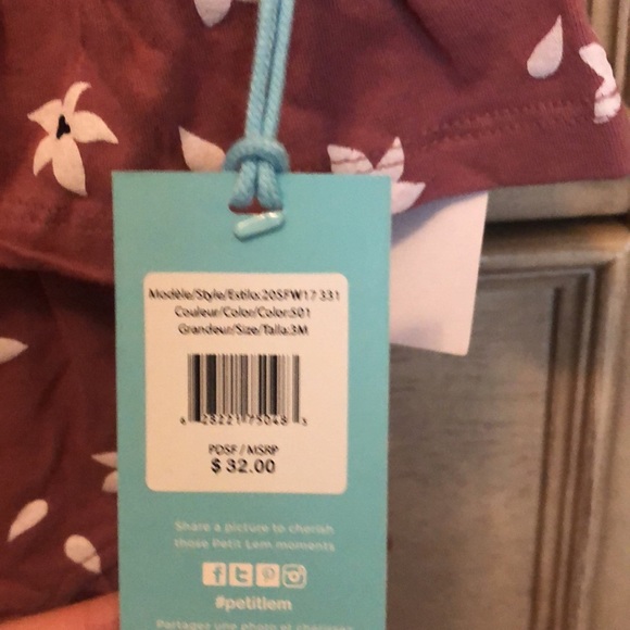 PL Baby Girl Peplum Top, Shirts, Bodysuit & Headband, 4-pc Outfit Set - Picture 5 of 8